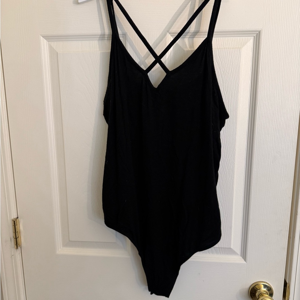 SHEIN Black Strappy Bodysuit